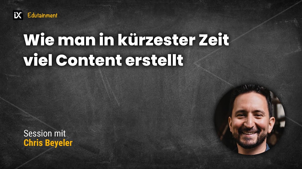 Content in k&uuml;rzester Zeit